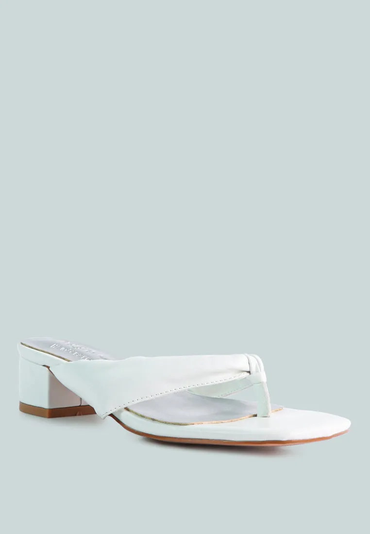 Memestar Low Heel Thong Sandals By Ruw