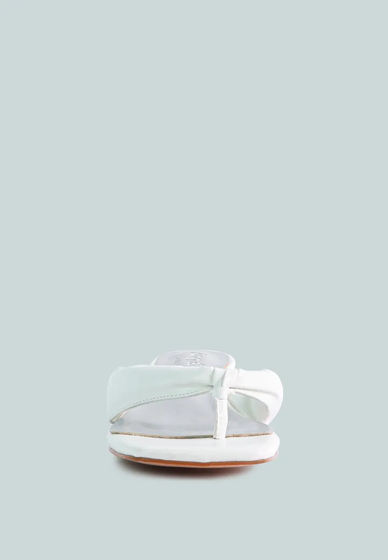 Memestar Low Heel Thong Sandals By Ruw
