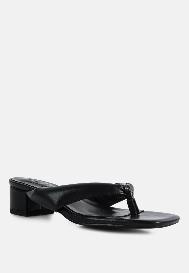 Memestar Low Heel Thong Sandals By Ruw