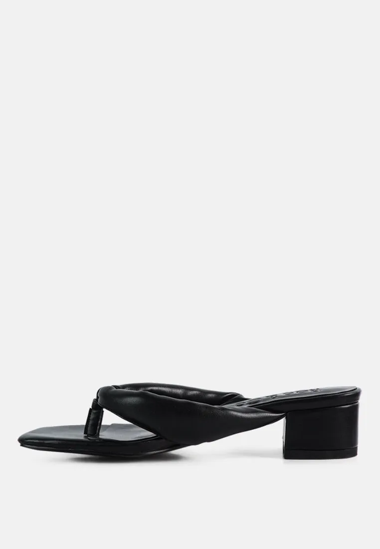 Memestar Low Heel Thong Sandals By Ruw