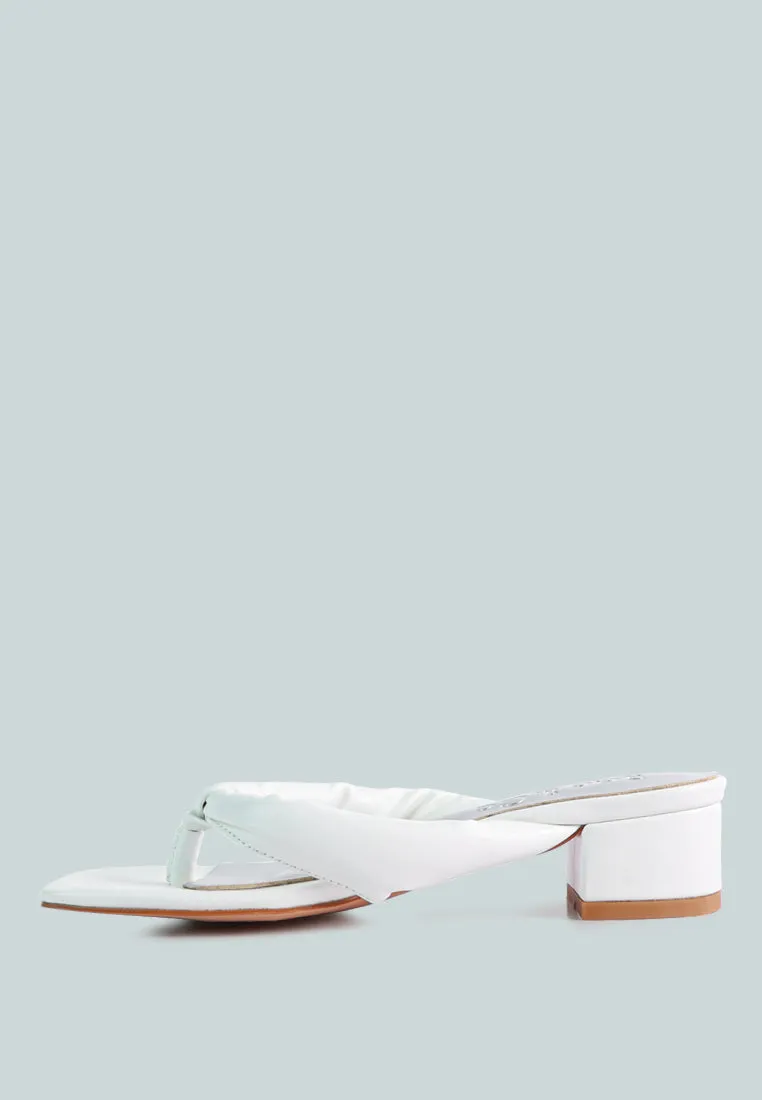 Memestar Low Heel Thong Sandals By Ruw