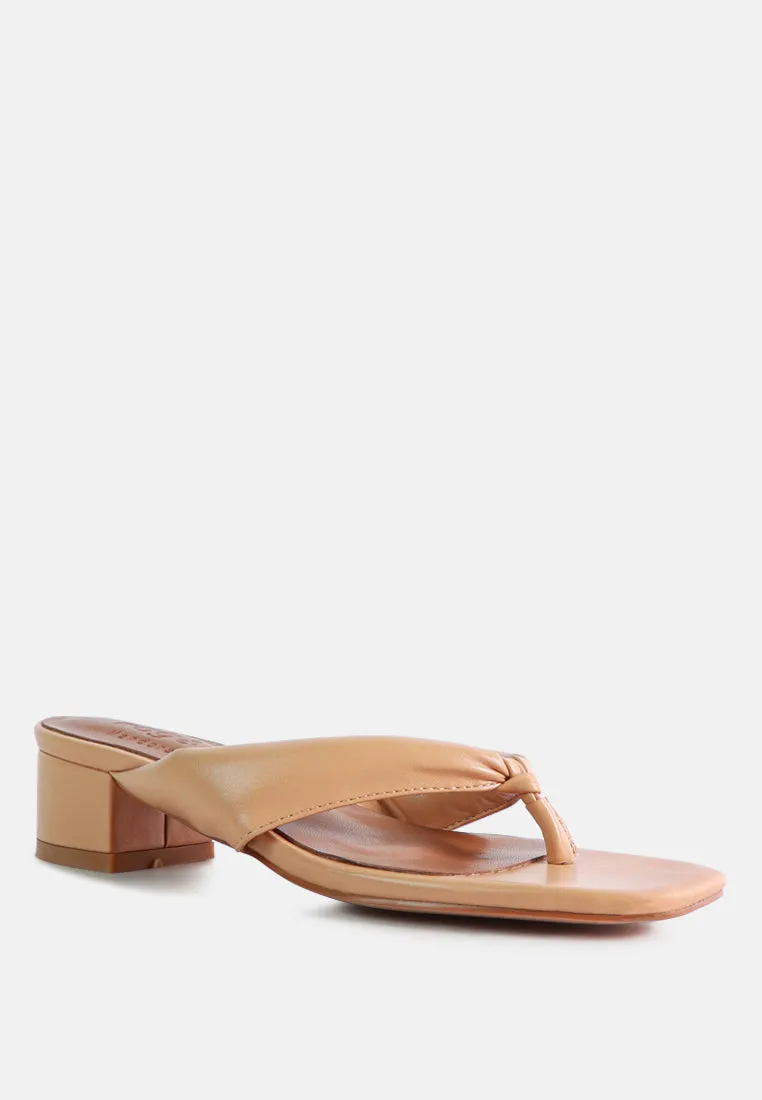 Memestar Low Heel Thong Sandals By Ruw