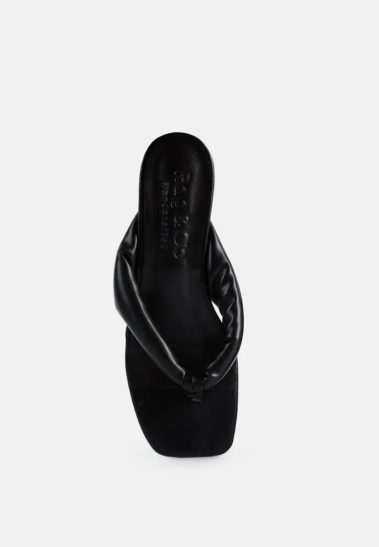 Memestar Low Heel Thong Sandals By Ruw