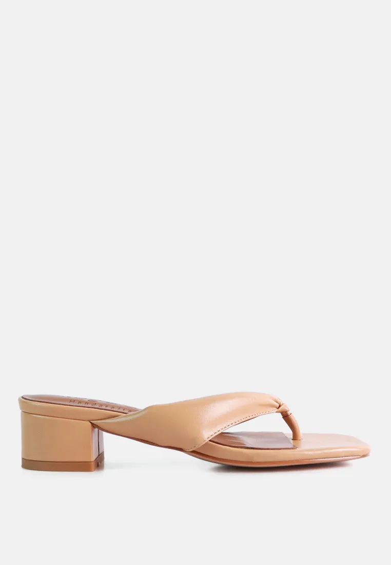 Memestar Low Heel Thong Sandals By Ruw