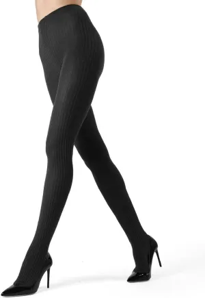MeMoi Boston Ribbed Cotton Tights for Women, Cozy and Warm Durable Sweater Tights - Sizes Small to Queen 2