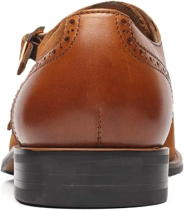 Men Dress Shoes Lace Up Oxford Classic Plain Toe Modern Formal Leather Shoes for Men