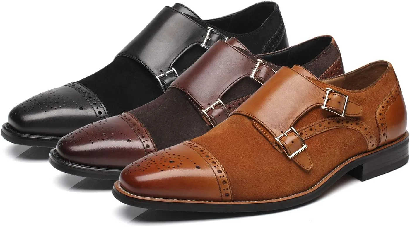 Men Dress Shoes Lace Up Oxford Classic Plain Toe Modern Formal Leather Shoes for Men