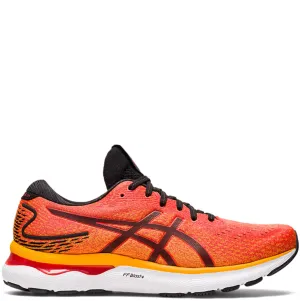 Mens Asics Gel Nimbus 24 Cherry Tomato/Black