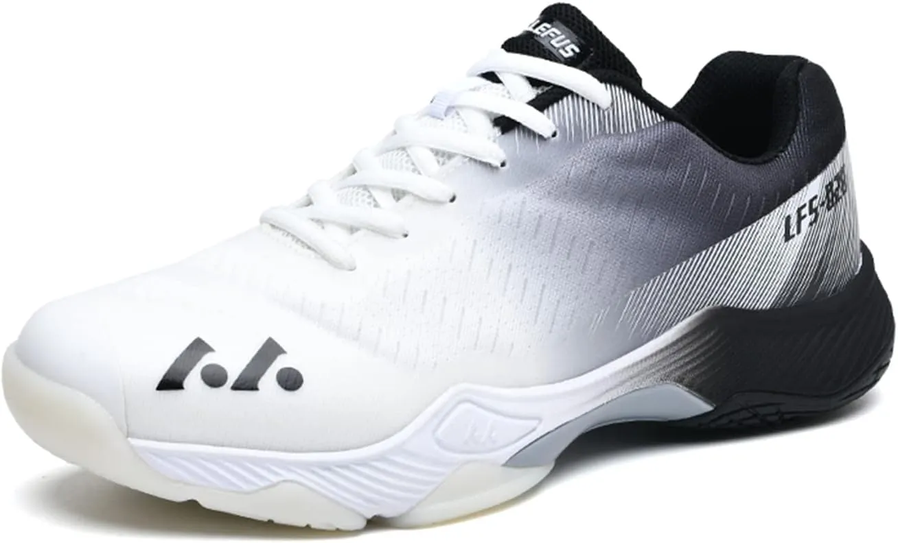 Men's Badminton Shoes Indoor Court Shoes Resistant Non-Slip Racquetball Squash Volleyball Pickleball Shoe Low Top Training Shoes