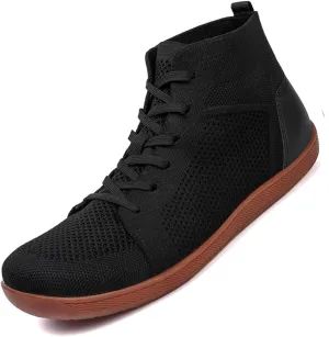 Men's Barefoot Shoes Minimalist Cross-Trainer Shoes Wide Toe Walking Shoes Zero Drop Sole Trail Running (Y2505-black, Adult, Men, 10.5, Digital, US Shoe System, Wide Leg Pants)