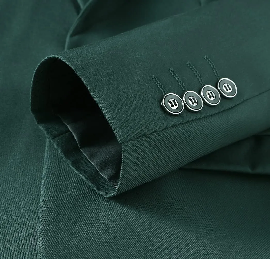 Mens Blazer Jacket Casual 2 Buttons Suit Jacket Single Breasted Sport Coats Modern Wedding Tux Blazer