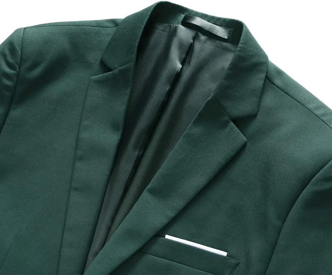 Mens Blazer Jacket Casual 2 Buttons Suit Jacket Single Breasted Sport Coats Modern Wedding Tux Blazer