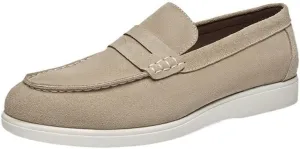 Men's British-Style Velvet Frosted Loafers -Foot Loafers Foot Cover Casual Shoes High Elasticity Breathable and Soft Suitable for Driving Running Sports Business Work(OneColor,9)