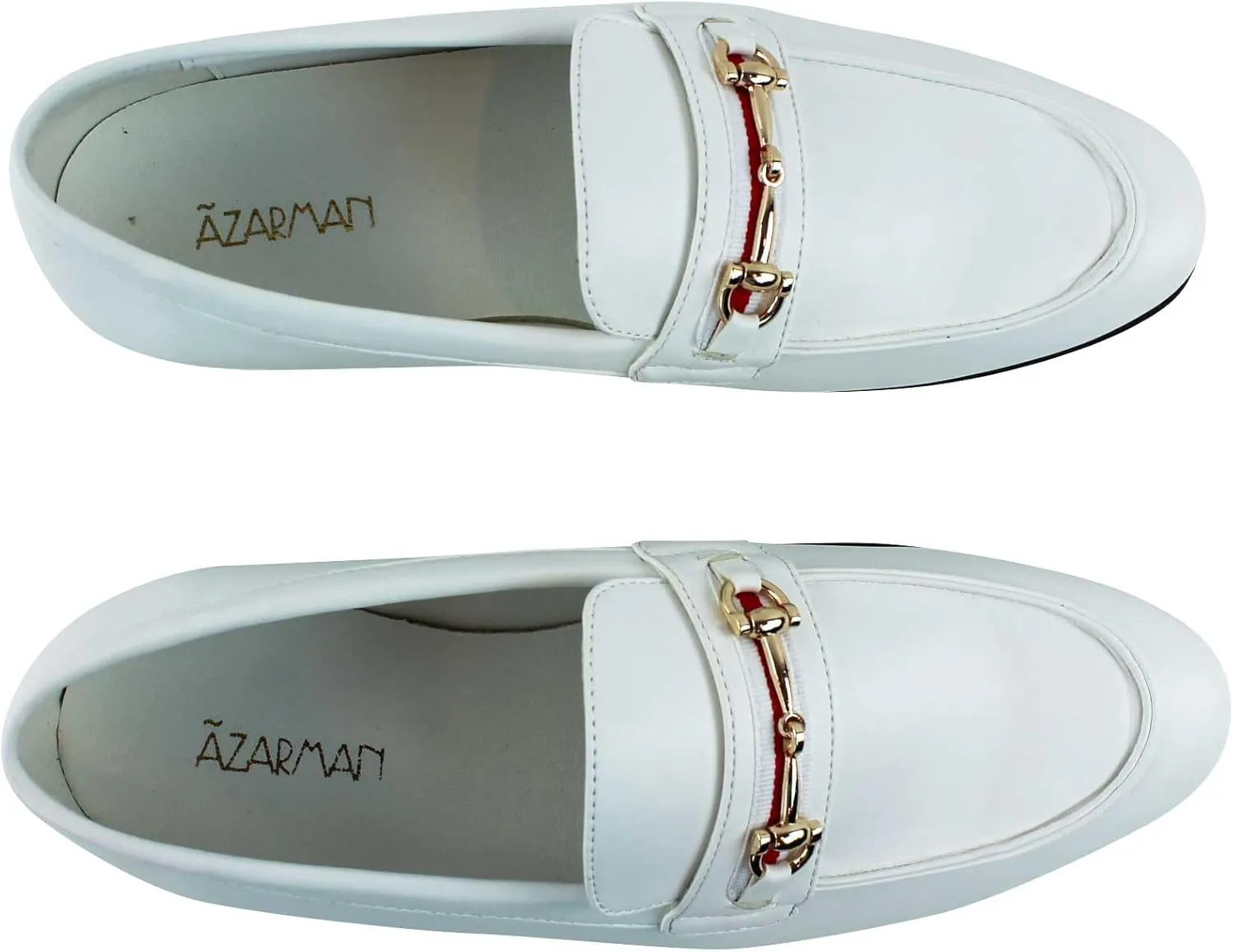 Men's Dress Shoes Loafer with Gold Buckle Slip On Formal Modern Classic