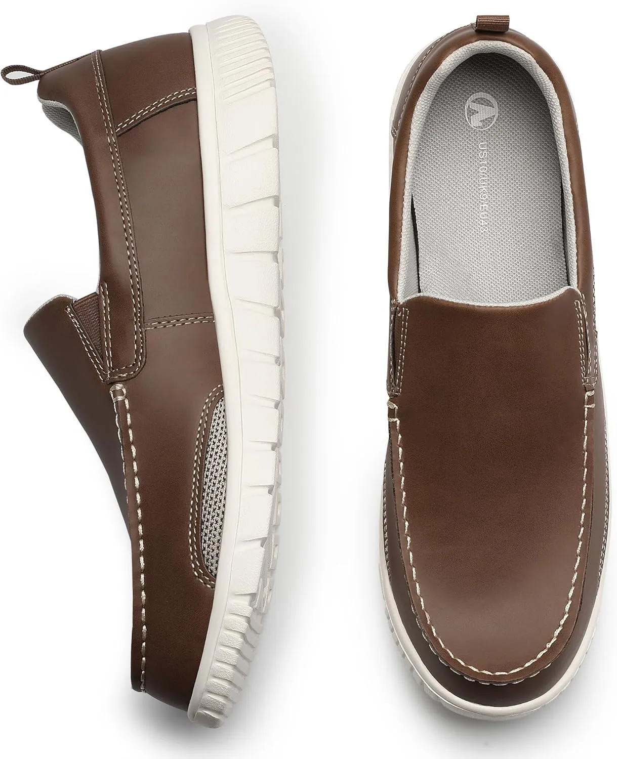 Mens Fashion Sneakers Boat Shoes Slip On Men Loafer Shoes Stylish Casual Loafers Deck Shoes for Men