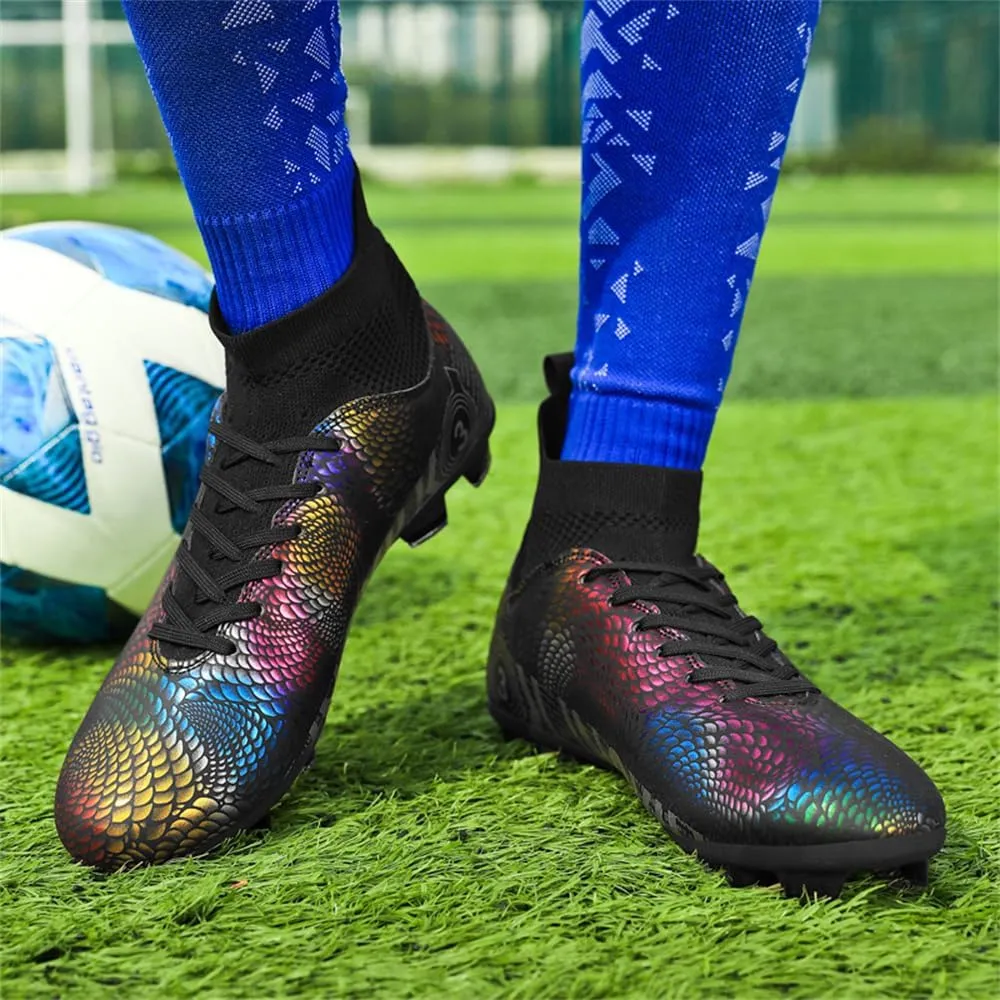 Men's Football Boots Spikes High Top Unisex Outdoor/Indoor Training Sneakers - Lawn Outdoor Youth Football Boots