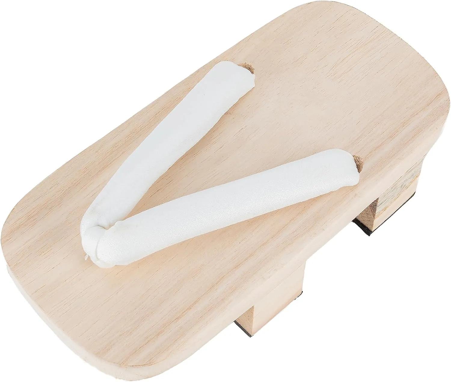 Men's Japanese Double Toothed Wooden Clogs Versatile Summer White woodwooden Slippers COS Elevated Thick Sole Shoes Clogs