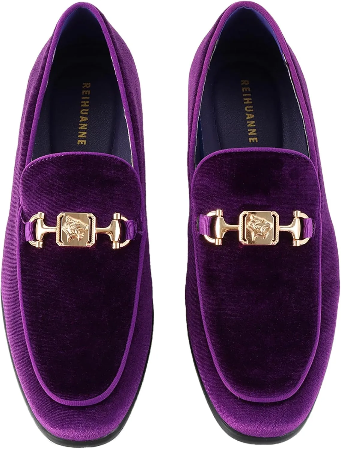 Men's Penny Slip-on Velvet Loafer Luxury Suede Tuxedo Dress Shoes Fancy Smoking Slipper Party Prom Wedding Shoes Comfortable Lightweight