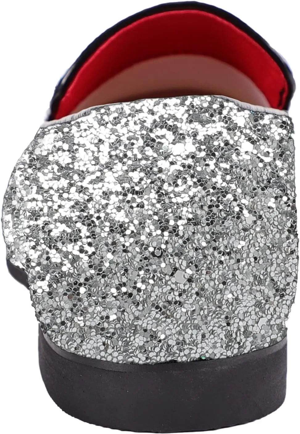 Mens Smoking Sparkling Slipper Metallic Sequins Textured Glitter Tuxedo Slip-on Prom Loafers Luxury Wedding Dress Shoes