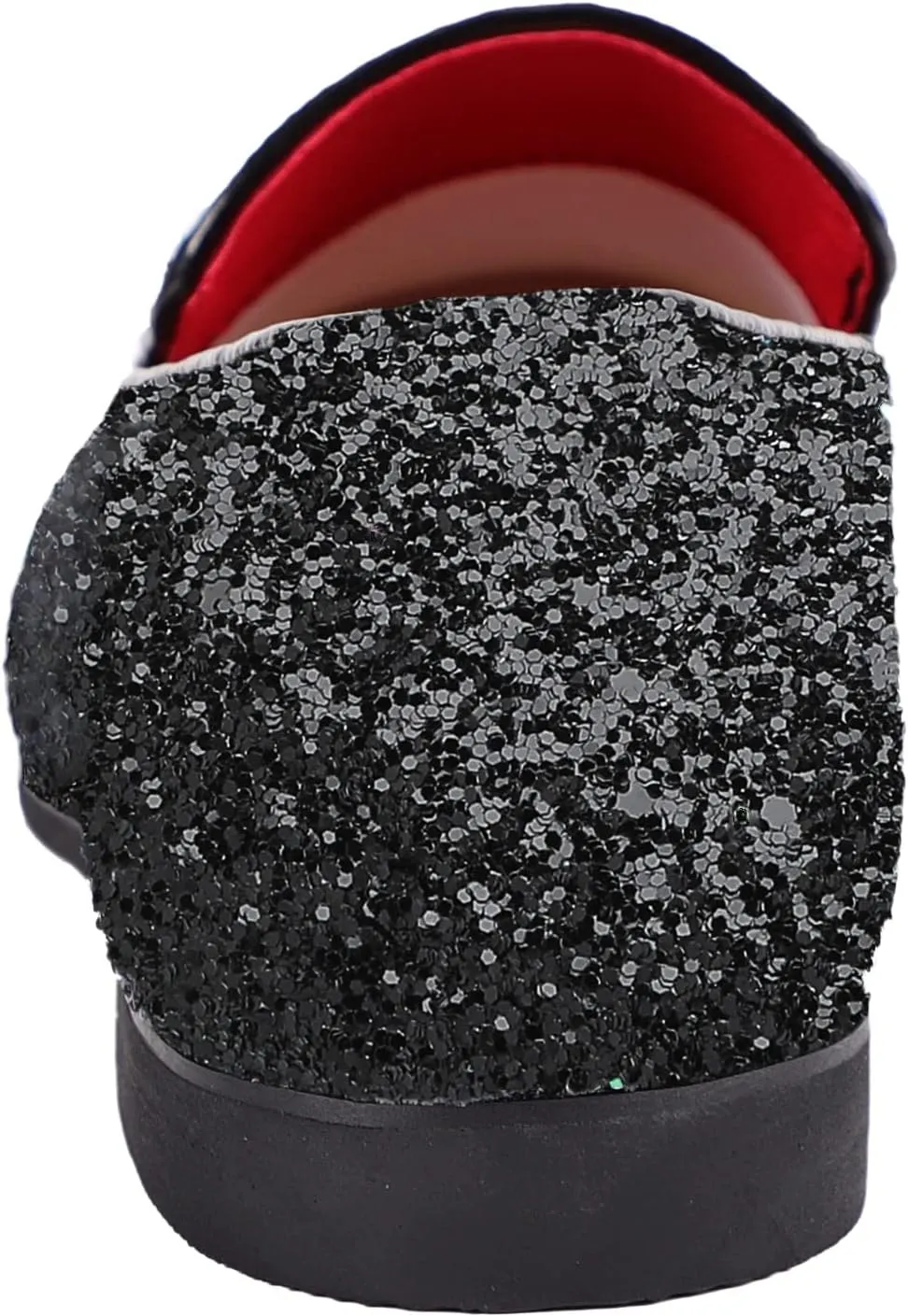 Mens Smoking Sparkling Slipper Metallic Sequins Textured Glitter Tuxedo Slip-on Prom Loafers Luxury Wedding Dress Shoes