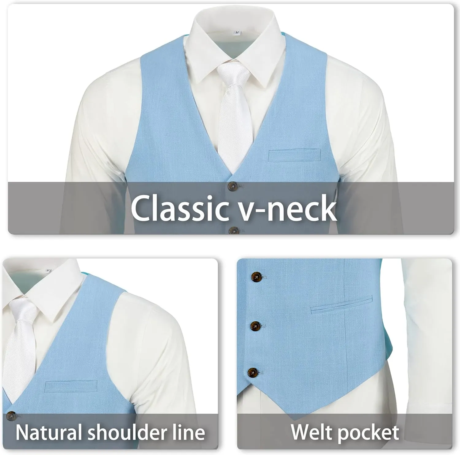 Mens Suit Set Linen Beach Wedding Two Pieces Formal Elegant Summer Prom Dinner Vests Pants for Men