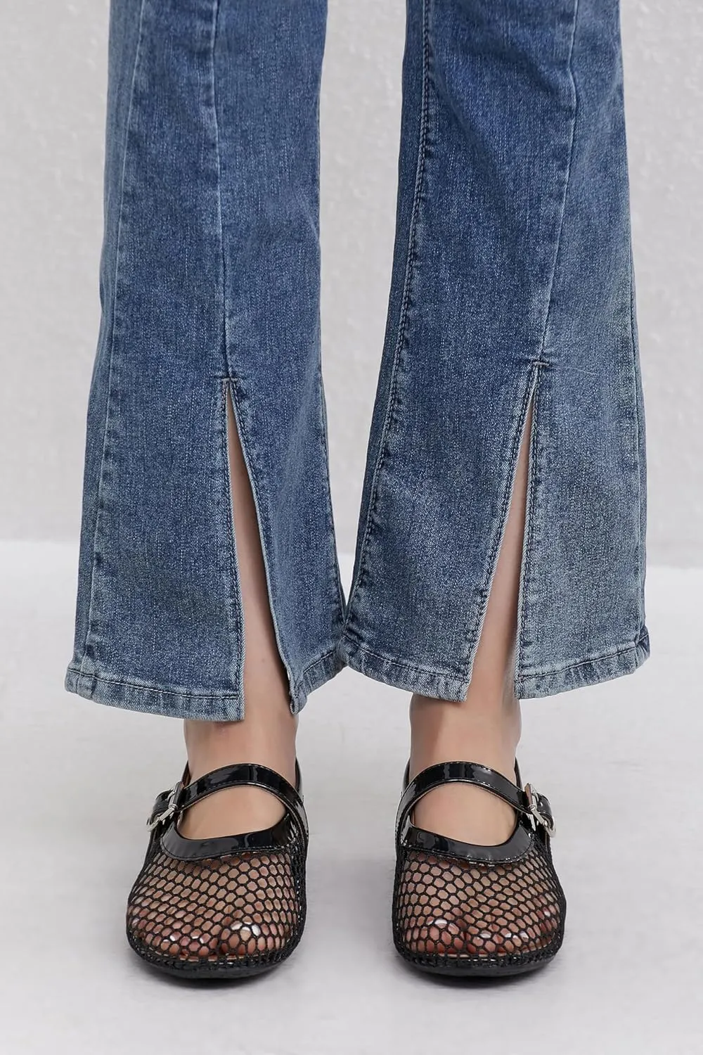 Mesh Ballet Flats for Women Comfort Work Flats for Women Office Dressy Wedding Mesh Mary Jane Flats