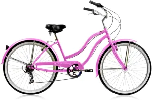 MICARGI Pantera 7 Speed Cruiser Bicycle,26 Inch Adult Complete Cruiser Commuting Bikes
