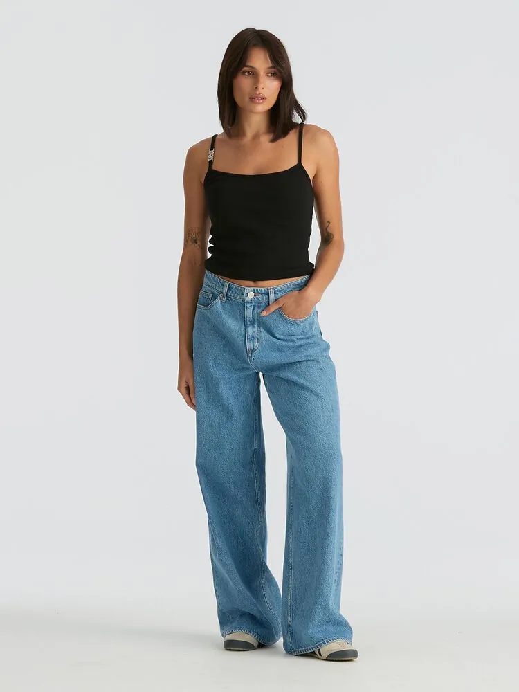 Mid Slouch Relaxed Jean