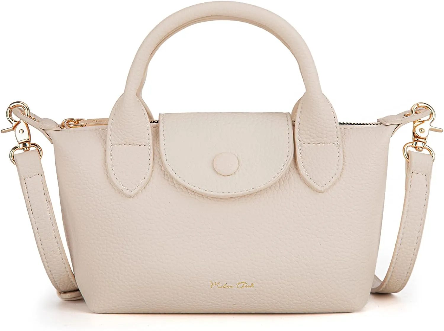 Milan Chiva Mini Crossbody Bag for Women Chic Elegant Satchel Small Top Handle Purse Lightweight