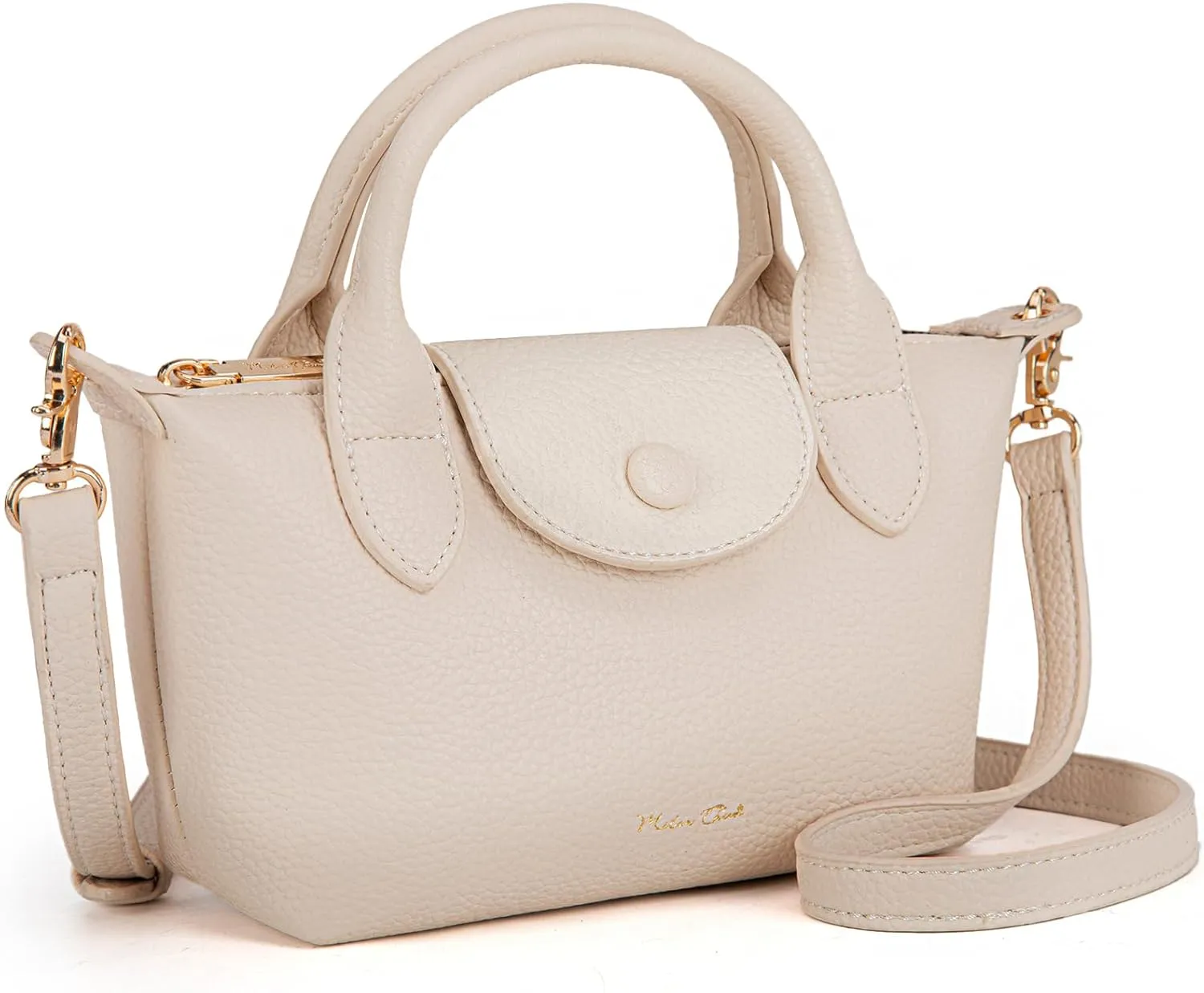 Milan Chiva Mini Crossbody Bag for Women Chic Elegant Satchel Small Top Handle Purse Lightweight