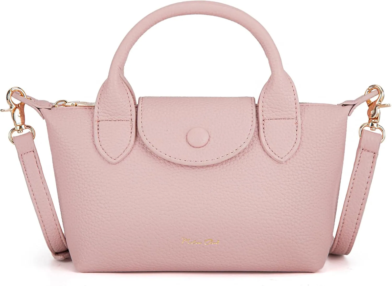 Milan Chiva Mini Crossbody Bag for Women Chic Elegant Satchel Small Top Handle Purse Lightweight
