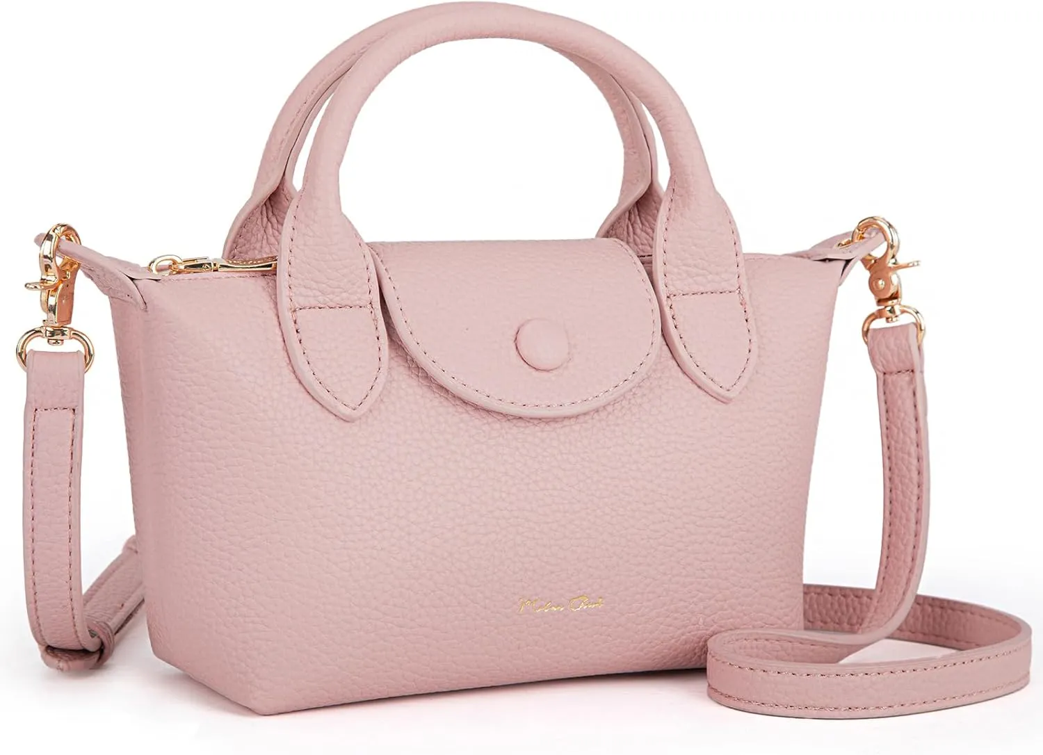 Milan Chiva Mini Crossbody Bag for Women Chic Elegant Satchel Small Top Handle Purse Lightweight