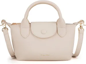 Milan Chiva Mini Crossbody Bag for Women Chic Elegant Satchel Small Top Handle Purse Lightweight