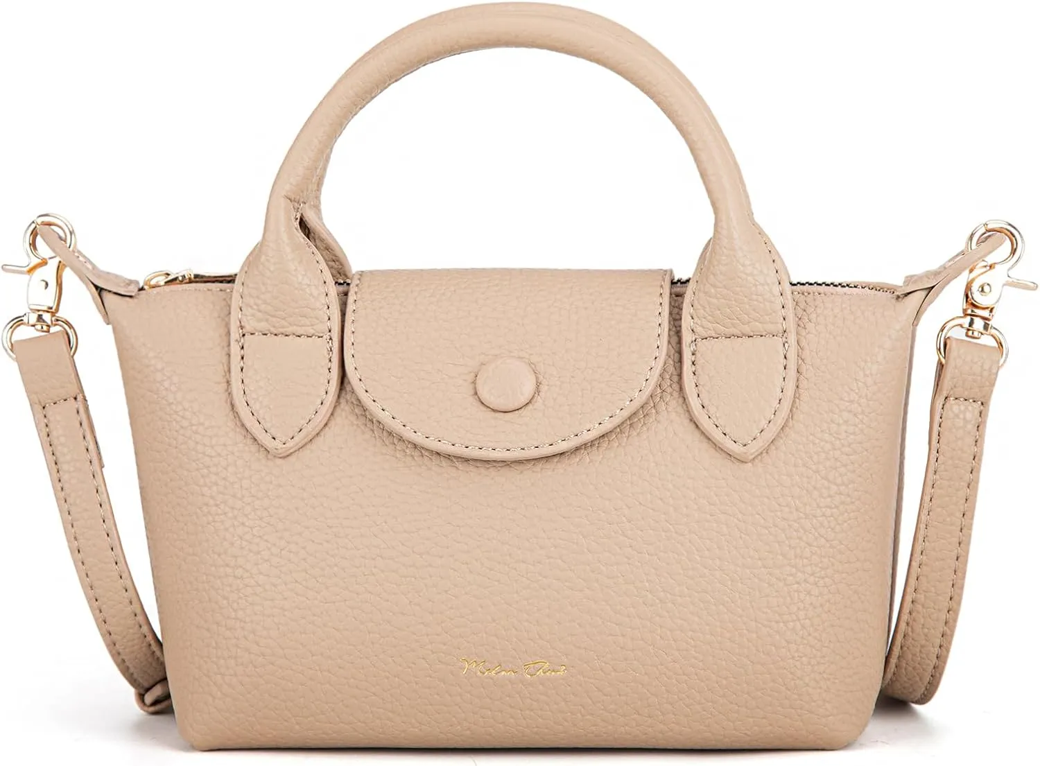 Milan Chiva Mini Crossbody Bag for Women Chic Elegant Satchel Small Top Handle Purse Lightweight