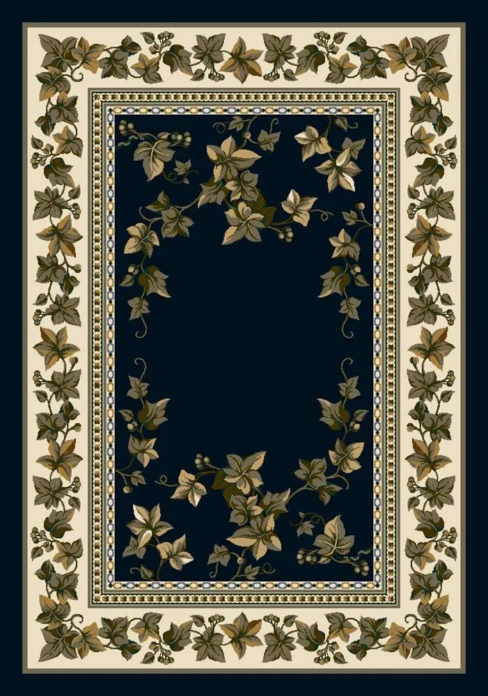Milliken Signature Collection Ivy Valley Runner Area Rug, 2'1" x 7'8", Sapphire