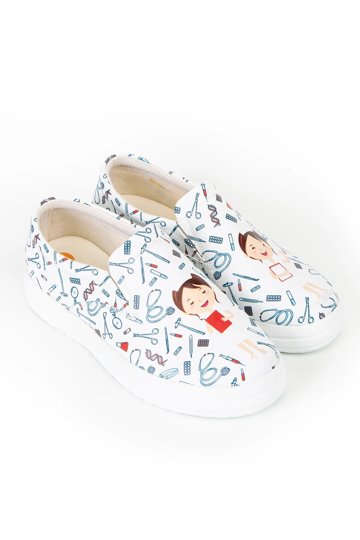 Modern Nurse Pattern Shoes