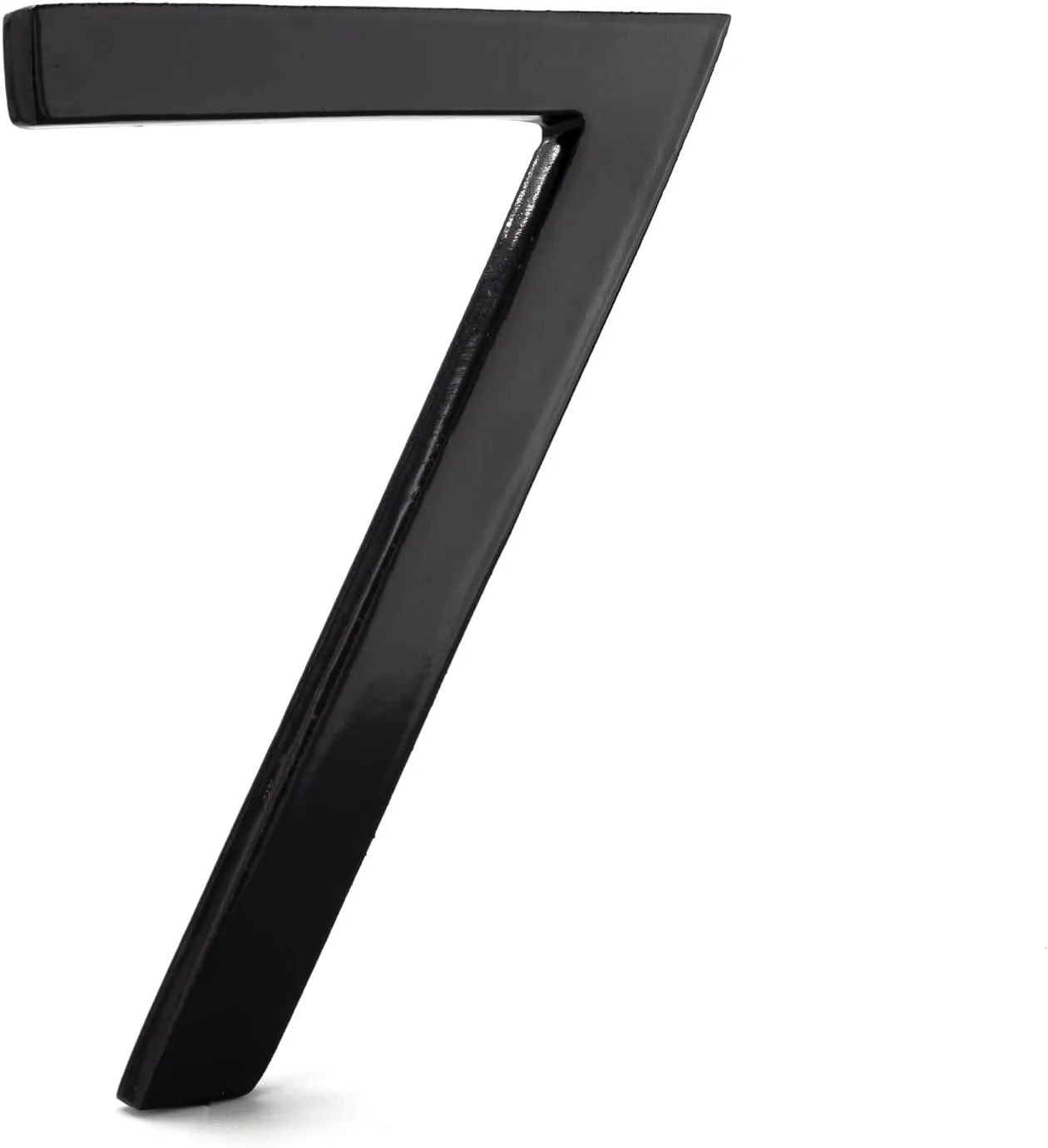 Montague Metal Products MHN-08-F-BK1-7 Floating House Number, 8" x 5.88" x 0.375", Black