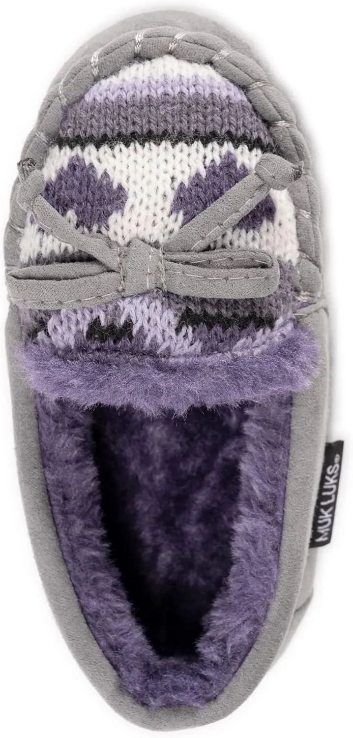 MUK LUKS Unisex-Child Patterned Moccasins
