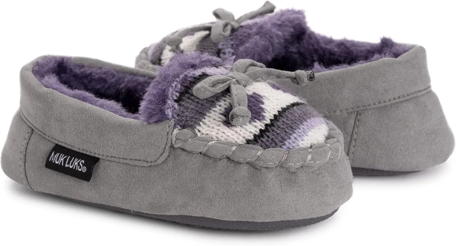 MUK LUKS Unisex-Child Patterned Moccasins