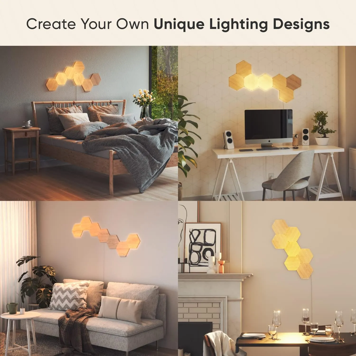 Nanoleaf Elements Wood Look Hexagons (Smarter Kit (7 Panel))