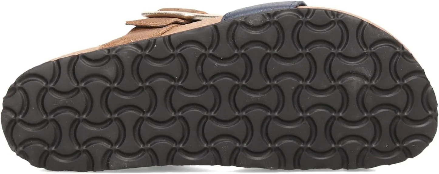 NAOT Footwear Fresno Women’s Toe Loop Slide Sandal with Cork Footbed and Arch Support - Buckle - Comfort and Support – Lightweight and Perfect for Travel – Medium to Wide Fit
