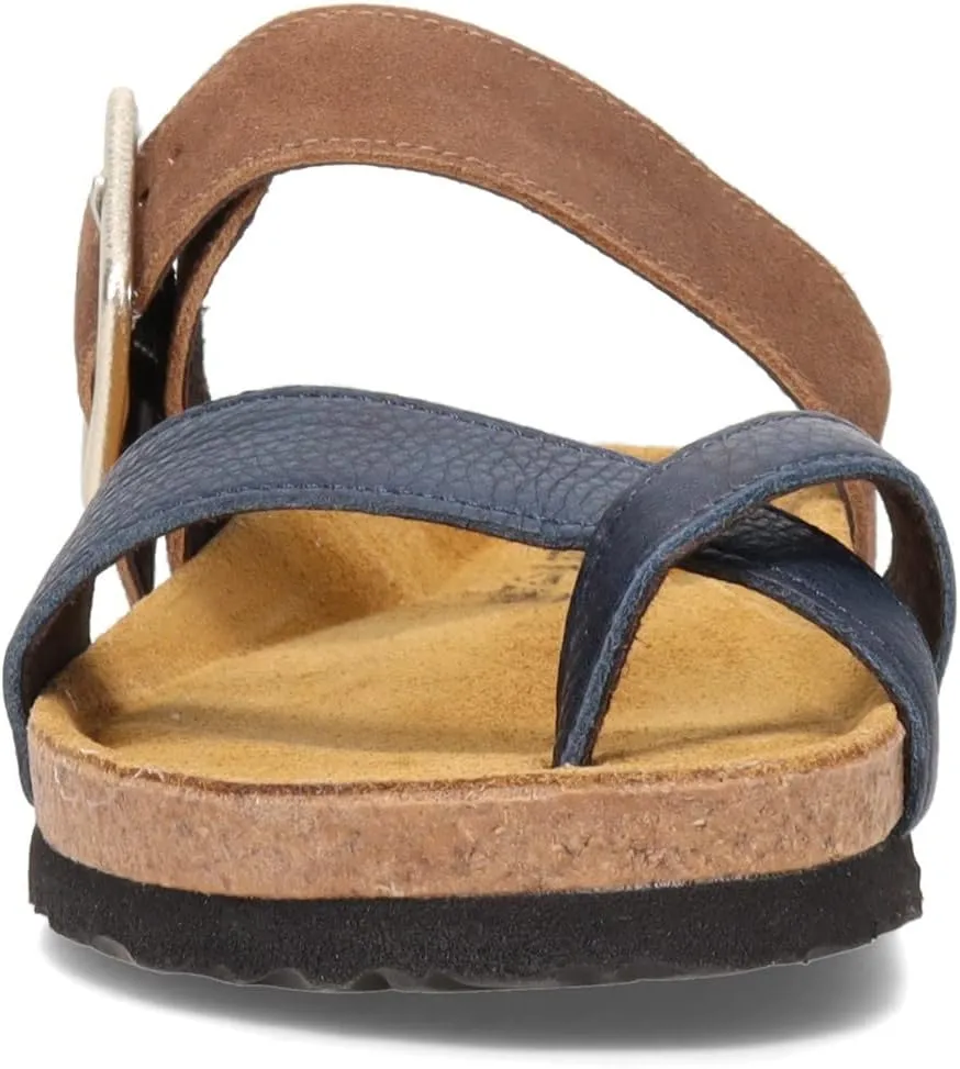 NAOT Footwear Fresno Women’s Toe Loop Slide Sandal with Cork Footbed and Arch Support - Buckle - Comfort and Support – Lightweight and Perfect for Travel – Medium to Wide Fit