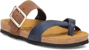 NAOT Footwear Fresno Women’s Toe Loop Slide Sandal with Cork Footbed and Arch Support - Buckle - Comfort and Support – Lightweight and Perfect for Travel – Medium to Wide Fit