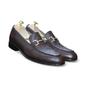 New Handmade Python Textured Genuine Cow-Hide Leather Loafers