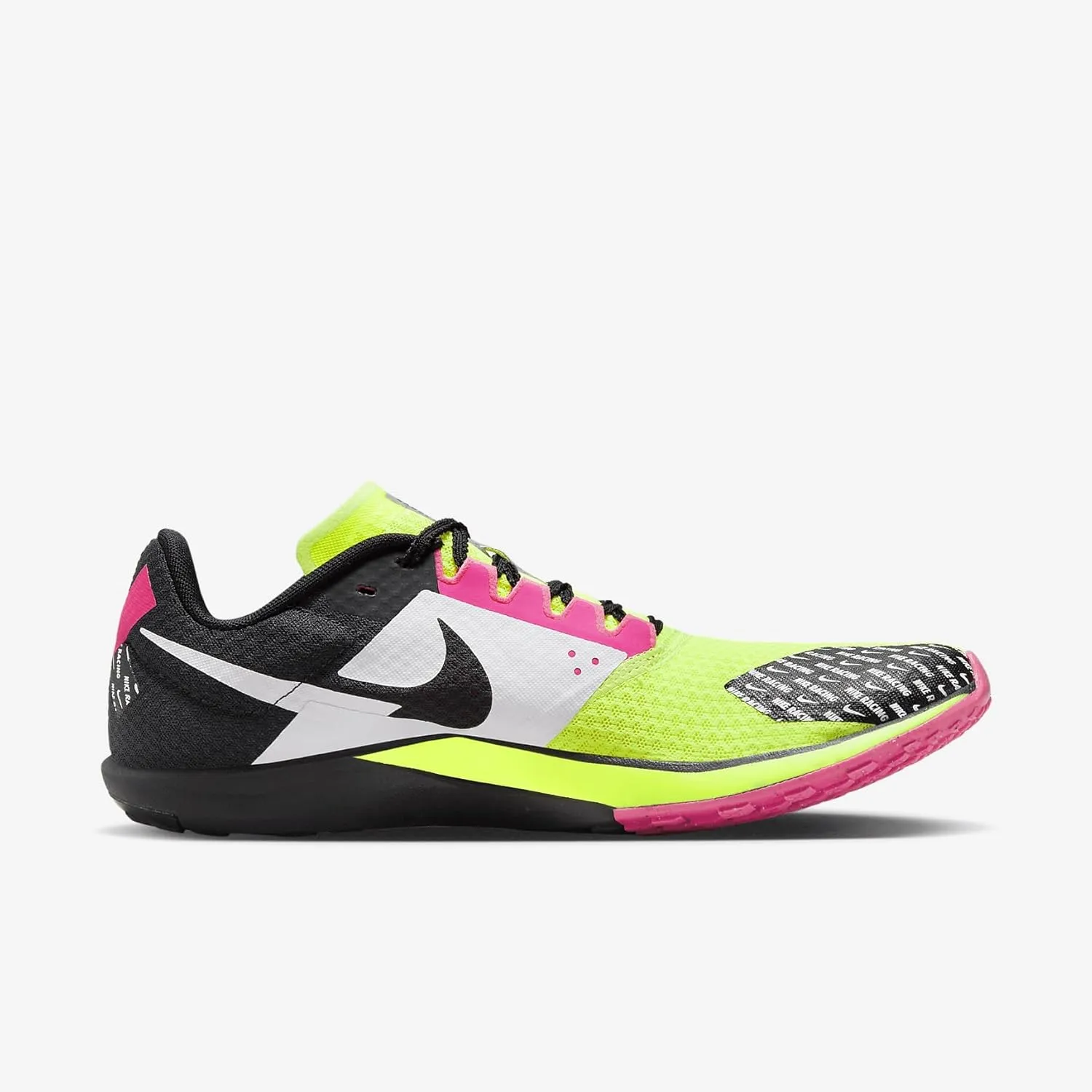 Nike Rival Waffle 6 Road and Cross-Country Racing Shoes (DX7998-100, White/Black-Pure Platinum)