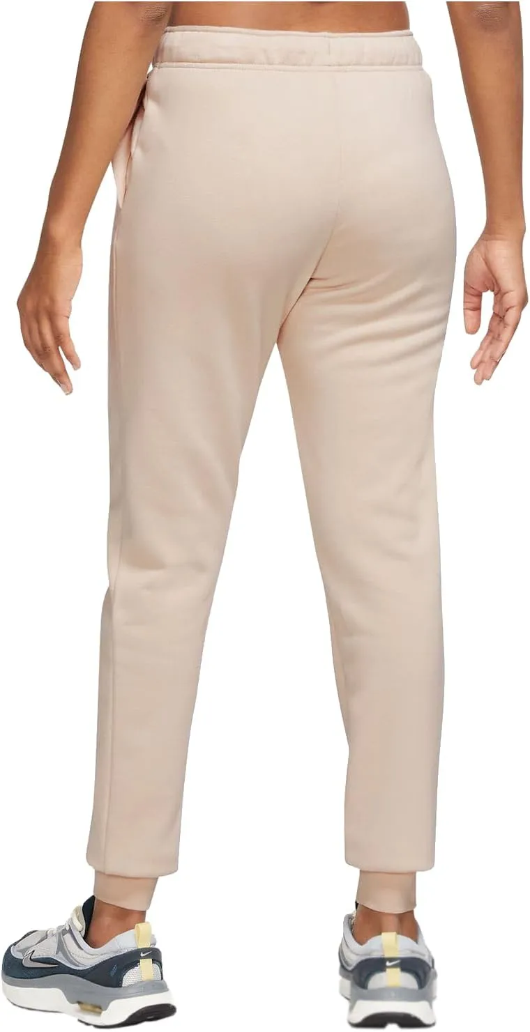 Nike Sportswear Club Fleece Women's Mid-Rise Joggers (DQ5191-126, SANDDRIFT/White)