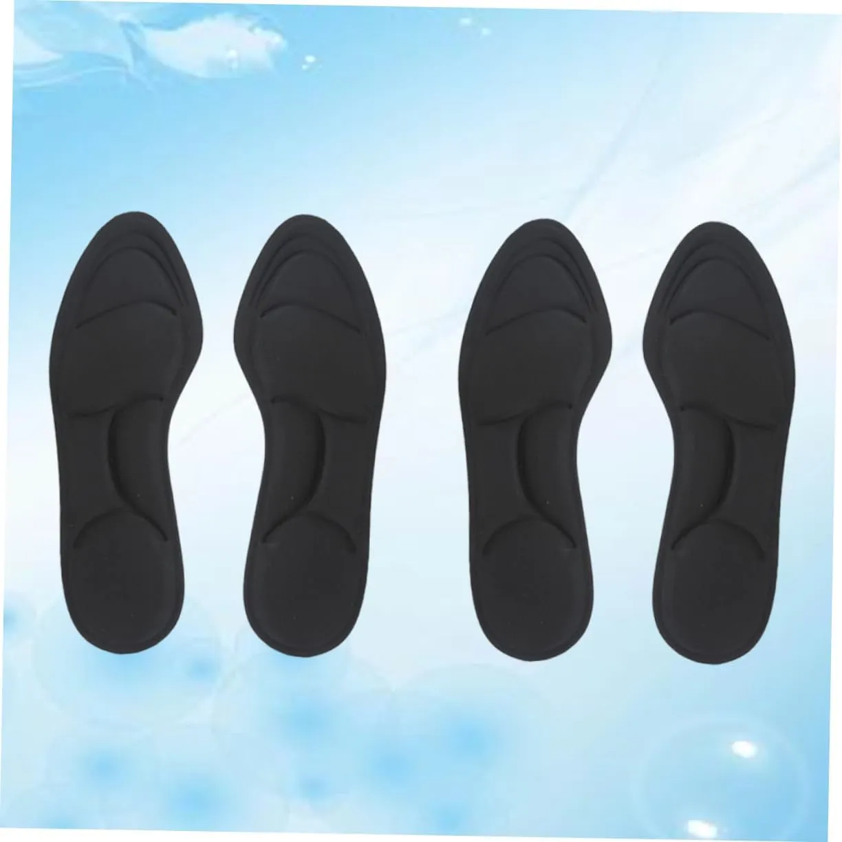 NOLITOY Sets Relaxation Absorption Breathable Insoles Comfortable Massage Insert Pad for Women for Stability Cushioning Pairs