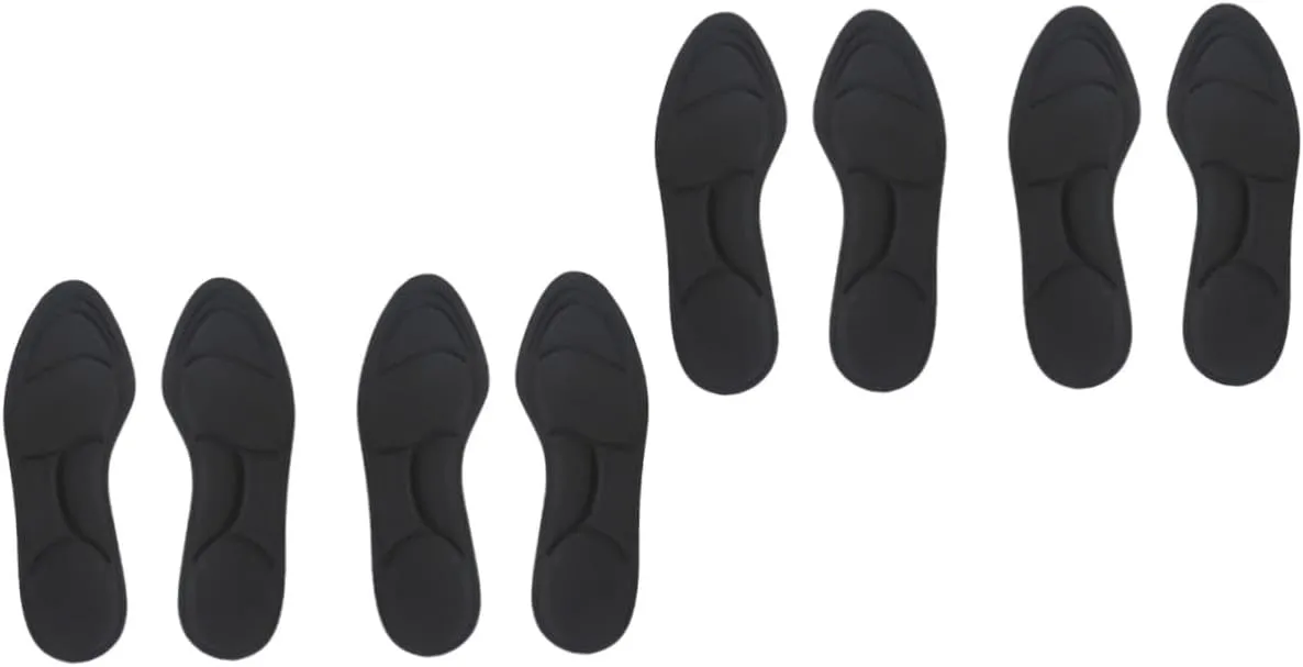 NOLITOY Sets Relaxation Absorption Breathable Insoles Comfortable Massage Insert Pad for Women for Stability Cushioning Pairs