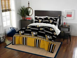 Northwest NHL Pittsburgh Penguins Unisex-Adult Bed in a Bag Set, Queen, Rotary Legacy