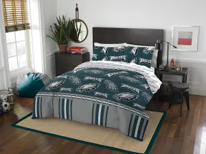 Northwest The Company Officially Licensed NFL Philadelphia Eagles Queen Bed in a Bag Set, 86" x 86", Multi-Color